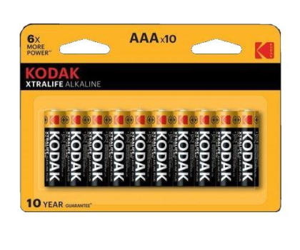 Bateria lub akumulatorek Kodak Bateria Alkaliczna Kodak Xtralife LR03x10 AAA !